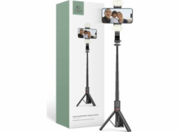 Tech-Protect Selfie tyč TECH-PROTECT L05S BLUETOOTH SELFIE TYČ STATIV A LED SVĚTLO ČERNÁ