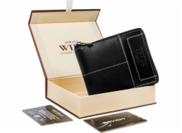 Always Wild Pánská kožená peněženka na zip s kontrastním prošíváním!
