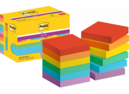 3M Post-It 7100258794, Čtvercový, Vícebarevný, Papír, 47,6 mm, 47,6 mm, 90 listů