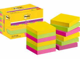 3M Post-It 622-12SS-CARN, Čtvercový, Zelená, Růžová, Žlutá, Papír, PEFC, 47,6 mm, 47,6 mm