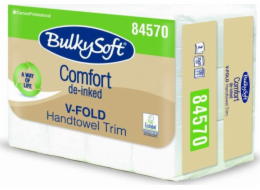 Bulky Soft EKOLOGICKÝ papírový ručník složený do tvaru ZZ, bez inkoustu, Comfort, V 84570
