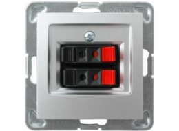Ospel Speaker socket Impresja double silver (GG-2Y/m/18)