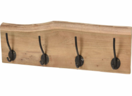 H&S Decoration Dřevěný průmyslový nástěnný věšák na oblečení