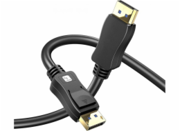 Techly Cable Kabel Techly DisplayPort 2.1 4K*120Hz 54G 3m Černý DP-DP M/M