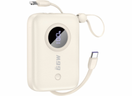 Dudao Powerbanka K14 10000mAh krémová