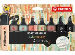 Teka Zvýrazňovač Boss Original Naturecolors 8 ks