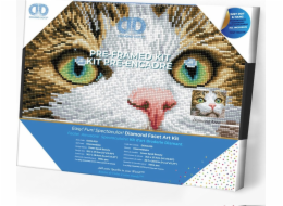 DIAMOND DOTZ Diamantová výšivka Diamond Dotz Diamantová mozaika Kočičí oči 37,5x29,5cm DDK6029