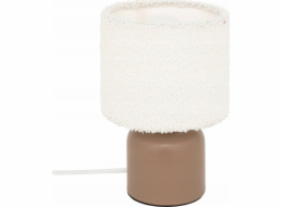 Atmosphera Keramická stolní lampa BONA se stínidlem bouclé, O 14 cm