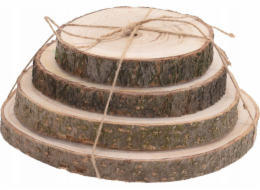 Home Styling Collection Kolekce pro domácí styling Dřevěné prostírání NATURAL, sada 4 kusů