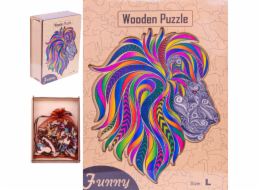 Norimpex DŘEVĚNÉ PUZZLE PRO DOSPĚLÉ DÁREK JAKO SKLADANKA