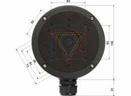 Hikvision DRŽÁK PRO KAMERU DS-1280ZJ-S (ČERNÝ) Hikvision