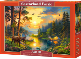 Castorland Puzzle 3000 Západ slunce nad řekou Forest River CASTOR