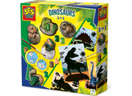 SES SES Sádrové odlitky Dinosauři 2v1 01408 14087