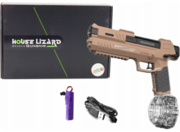 LeanToys Vodní pistole automatická hnědá průhledná nádoba