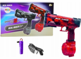 LeanToys Vodní pistole automatická elektrická červená