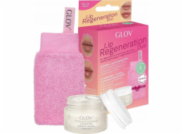 NoName GLOV_SET Rukavice na regeneraci rtů Lip Regeneration Duo Scrubex Exfoliační na rty + Lip Harmony Zpevňující a hydratační máslo na rty 15ml