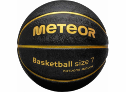 Meteor Basketbalový míč Meteor Cellular 7 černo-zlatý 16697 7