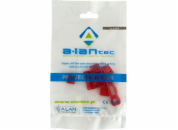 Alantec Zámek USB portu proti neoprávněnému připojení, červený (balení 10 ks + klíč) ALANTEC