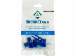 Alantec Zámek USB portu proti neoprávněnému připojení, modrý (balení 10 ks + klíč) ALANTEC