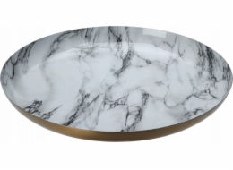 Home Styling Collection Kolekce bytového stylingu Dekorativní talíř, bílý mramor