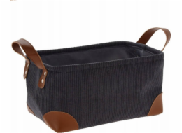 Home Styling Collection Úložný košík z manšestrové tkaniny s uchy, kolekce Home Styling, 30 x 20 x 15 cm