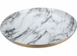 Home Styling Collection Kolekce bytového stylingu Dekorativní talíř, bílý mramor
