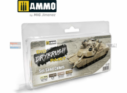 Vallejo Ammo: DIO Drybrush Paint - sada pískových barev