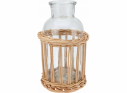 Home Styling Collection Kolekce pro styling domácnosti Dekorativní láhev v proutěném košíku