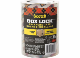 Q-Connect Balicí páska SCOTCH®Box Lock, 48 mm x 50 m, 3 ks, průhledná