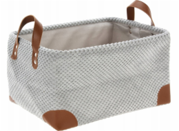 Home Styling Collection Úložný košík z manšestrové tkaniny s rukojeťmi, kolekce Home Styling, 36 x 26 x 19 cm