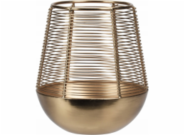 Home Styling Collection Kolekce bytového stylingu Zlatá svíčková lucerna, kovová