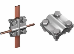 Elko-Bis Křížový držák RST G10395N 1/2 5/8 pro spojení se svislými uzemňovacími tyčemi M8 z nerezové oceli