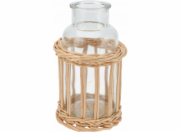 Home Styling Collection Kolekce pro styling domácnosti Dekorativní láhev v proutěném košíku