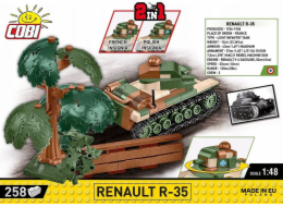 Cobi COBI 2719 Historická sbírka Francouzský lehký pěchotní tank z druhé světové války Renault R-35 258 kostek