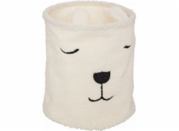 Atmosphera Košík na hračky TOY, bouclé, obličej medvěda, O 35 cm