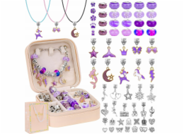 NoName Sada korálků A3w Princezna fialová