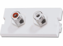 Lindy modul 2xRCA (audio) pro nástěnný rám Lindy 60563