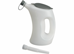 Pressol Odměrná nádoba s víkem-FLA-PE, bílá, průhledná, 2 l