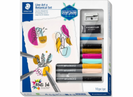 Staedtler STAEDTLER Design Journey LineArt & Botanical Set 10dílný maloobchod