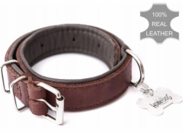 Hobbydog Kožený obojek R2 30x600 HNĚDÝ