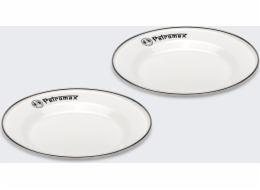 Petromax Smaltované talíře 18 cm 2 ks BÍLÉ