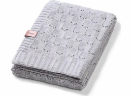 BabyOno 1479/02 BAMBUSOVÁ PLETENÁ DEKA ŠEDÁ
