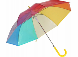 NoName Velký poloautomatický deštník, duhový, O 80 cm