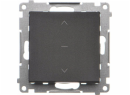 Kontakt-Simon Roletový spínač Kontakt-Simon 55 TZW1K.01/149 třípolohový 1-0-2 modul 10 A, 250V~, rychlospojky matně černé