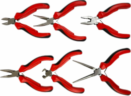 Silver Stříbrné mini kleště 125 mm, 6 ks v pouzdře