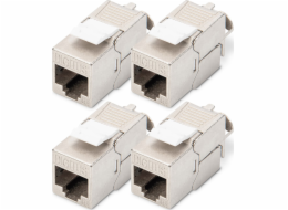 Digitus Digitus Módulo Keystone CAT 6A, revestido, sem ferramentas - 4 kst