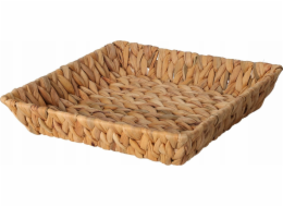 Home Styling Collection Kolekce pro domácí styling BRAID čtvercový košík upletený z vodního hyacintu, 29 x 29 cm