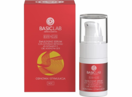 Alkotest BASICLAB_Esteticus emulzní sérum 0,5% čistý retinol, 4% vitamín C, CBD, koenzym Q10 pro obnovu a stimulaci 15ml