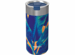 Quokka Termohrnek na kávu Quokka Boost - nerezový termohrnek s nálevníkem 400 ml (modrá džungle)