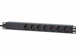 Intellinet Network Solutions INTELLINET Steckdosenleiste 7fach 2m Kabel 1HE Überspannung